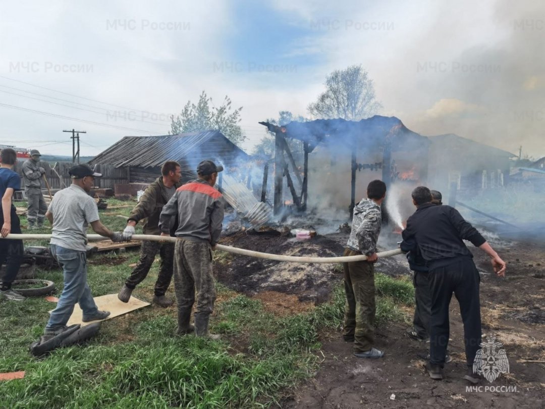 Пожар в Усольском районе