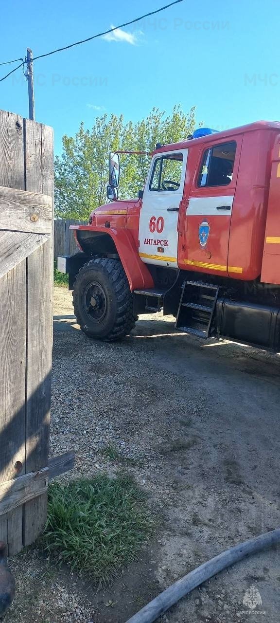 Пожар в Усольском районе