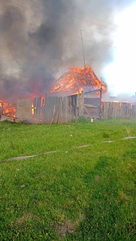 Пожар в Усольском районе