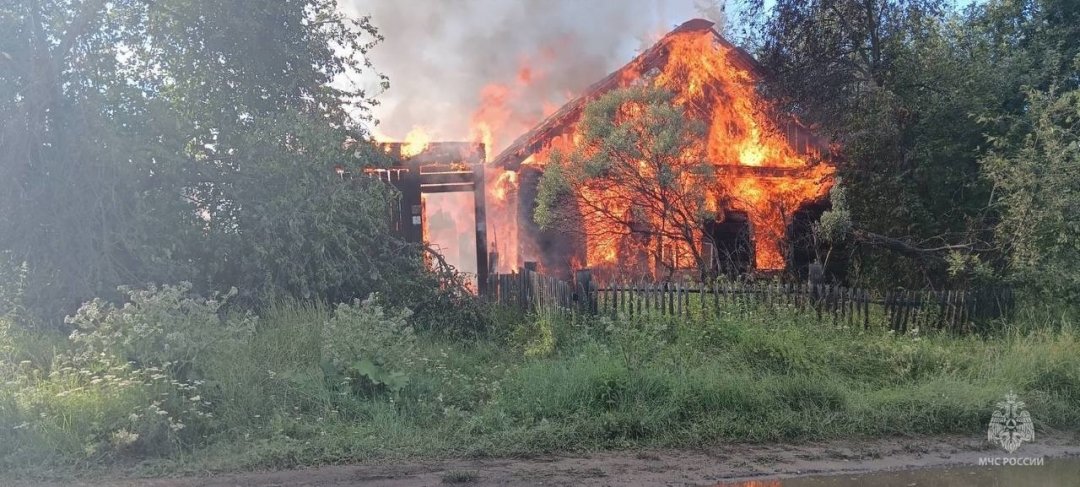 Пожар в Усольском районе