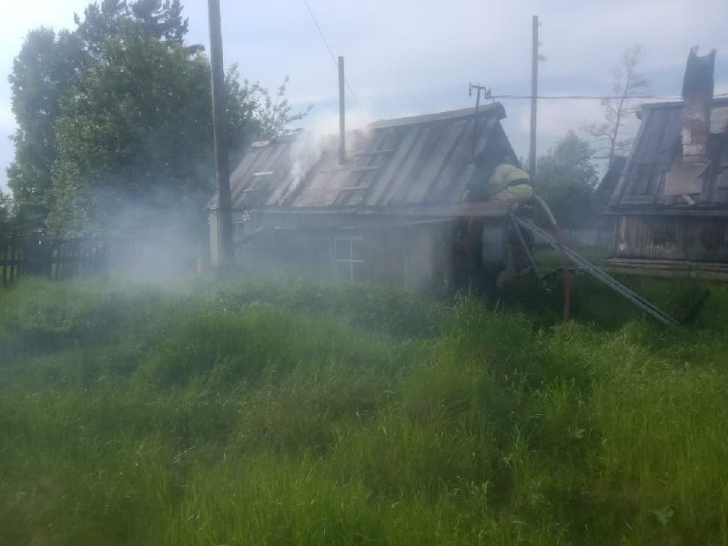 Пожар в Усольском районе