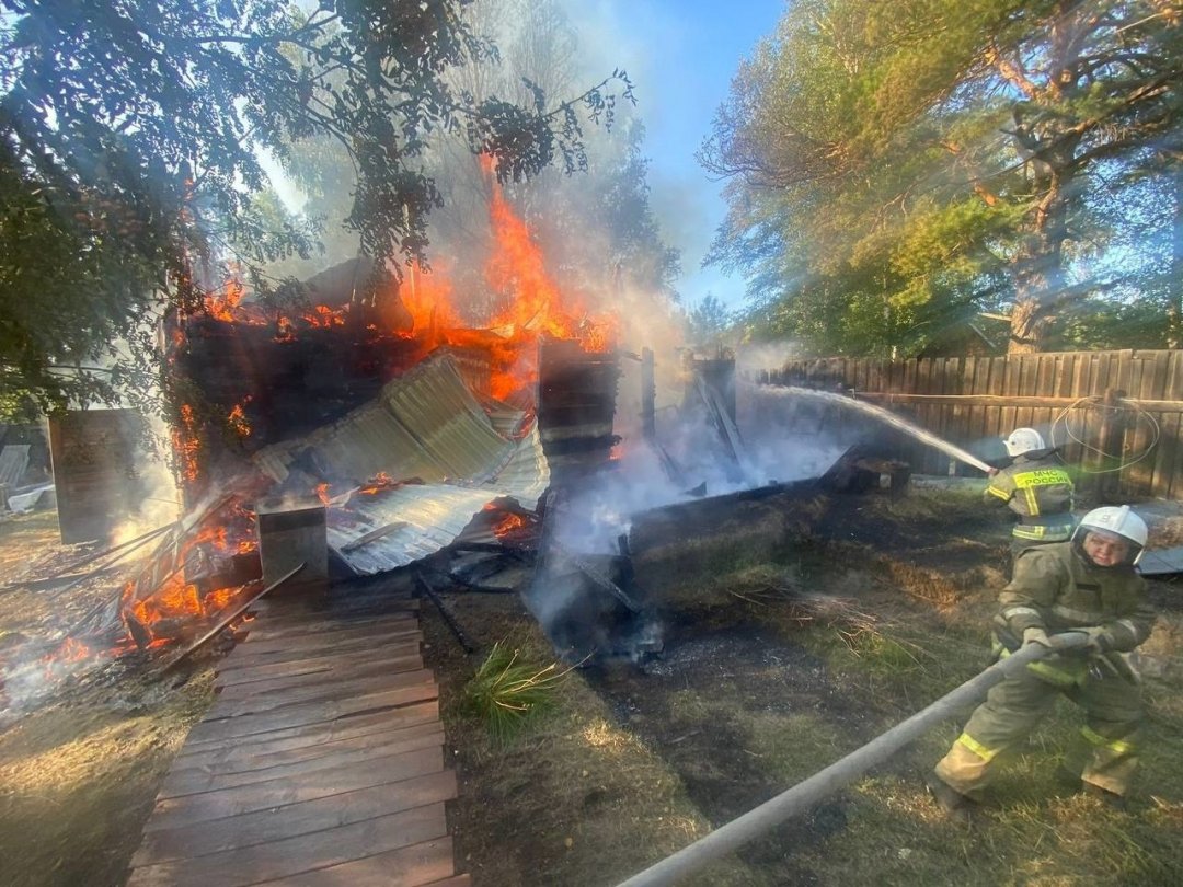 Пожар в Усольском районе